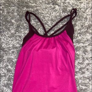 athleta sports bra and tank top in one